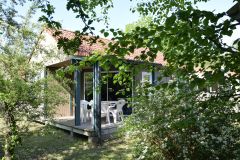 chalet bois pleine nature camping oree du bois